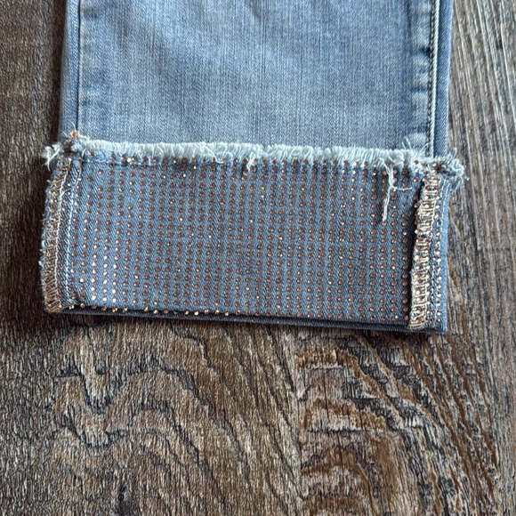 Tribal | Skinny Rhinestone Cuff Jeans - Picture 2 of 8
